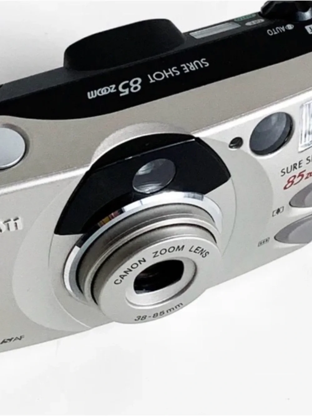 Canon Silver Point-and-Shoot Camera with 38-85mm Zoom